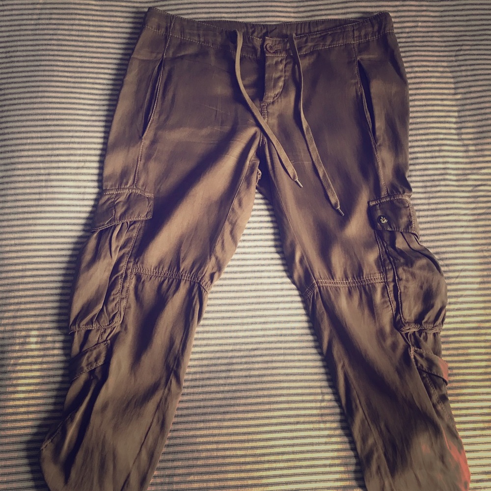 Ever silk cargo pants